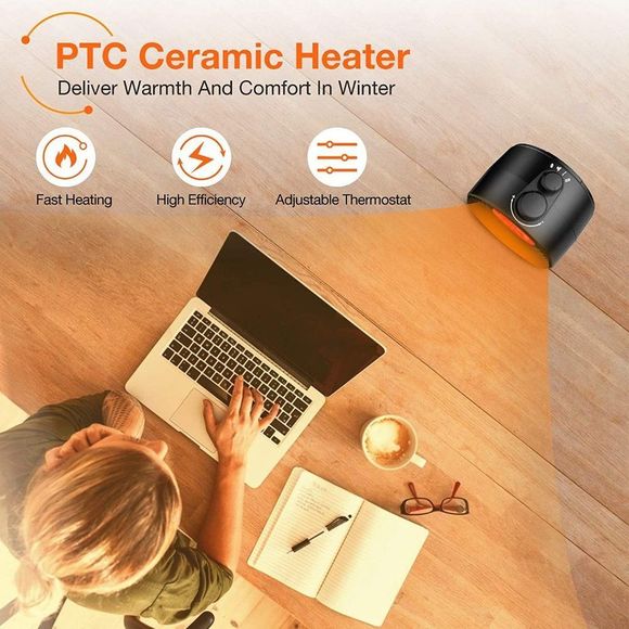 Small Space Heater-TRUSTECH 1500W Portable Electric Space *NEW* - Picture 5 of 9